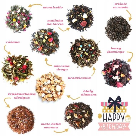 BOX z kawą herbatą zaparzaczem i kubkiem na urodziny 33,5x23x10cm B. DUŻY!