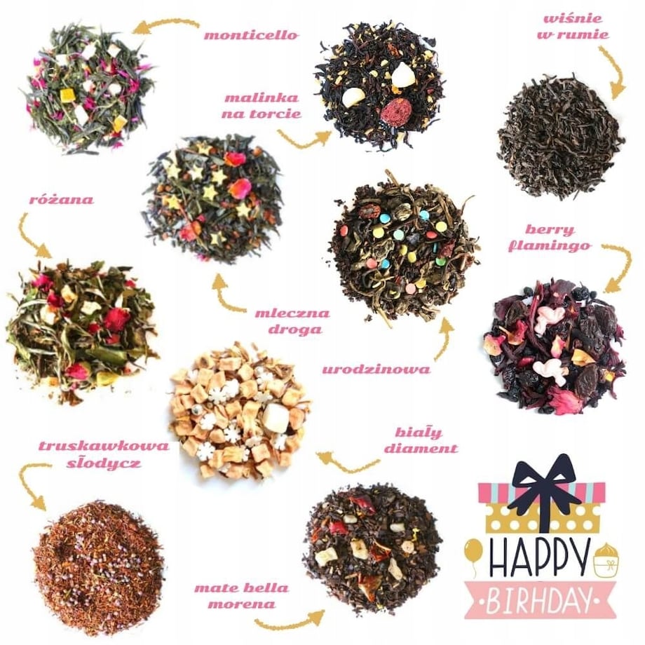 BOX z kawą herbatą zaparzaczem i kubkiem na urodziny 33,5x23x10cm B. DUŻY!