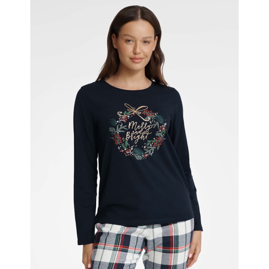 Piżama Goldy 40939-59X Granatowa Granatowy, XL