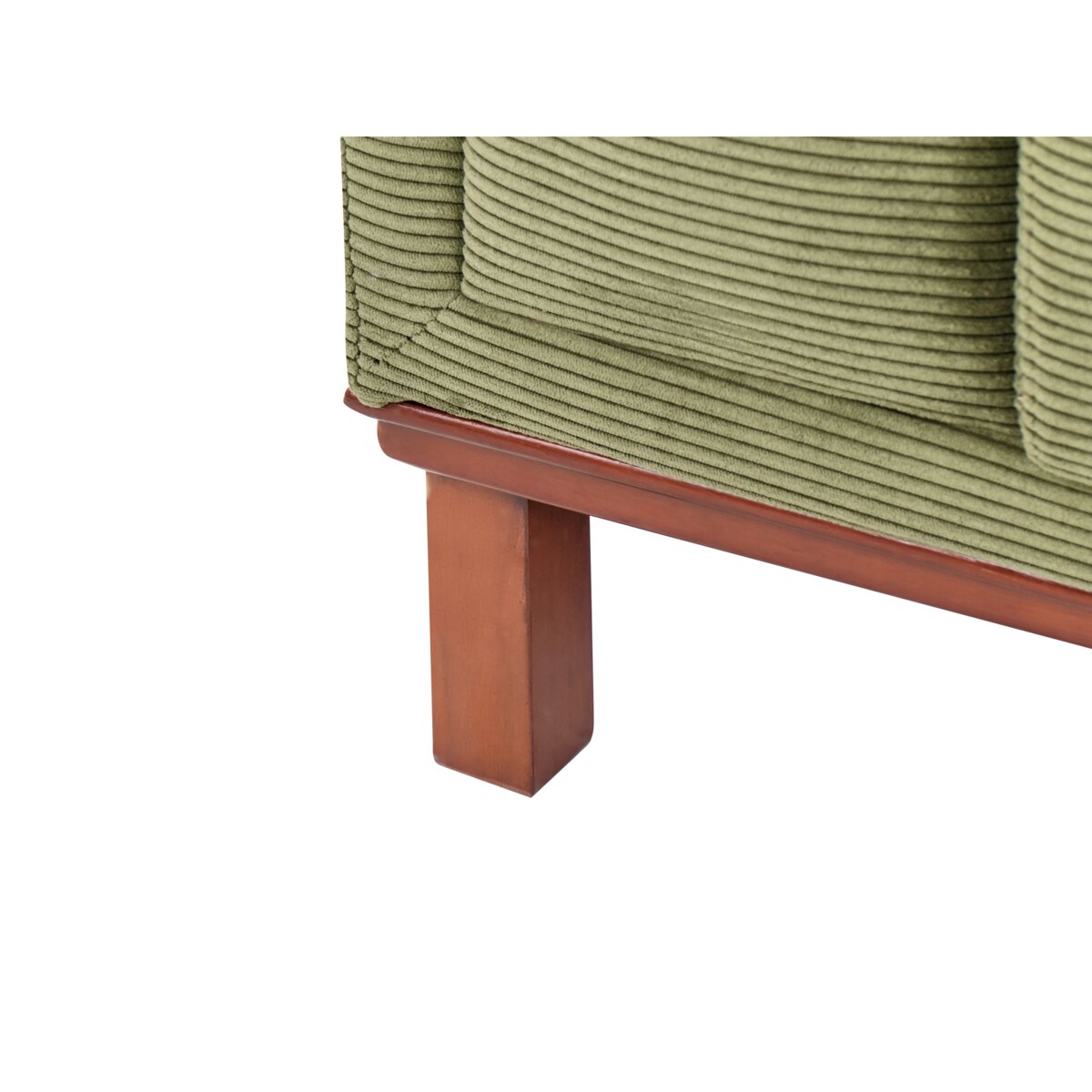 Narożnik VENG Sztruks Zielony dla 4 osób