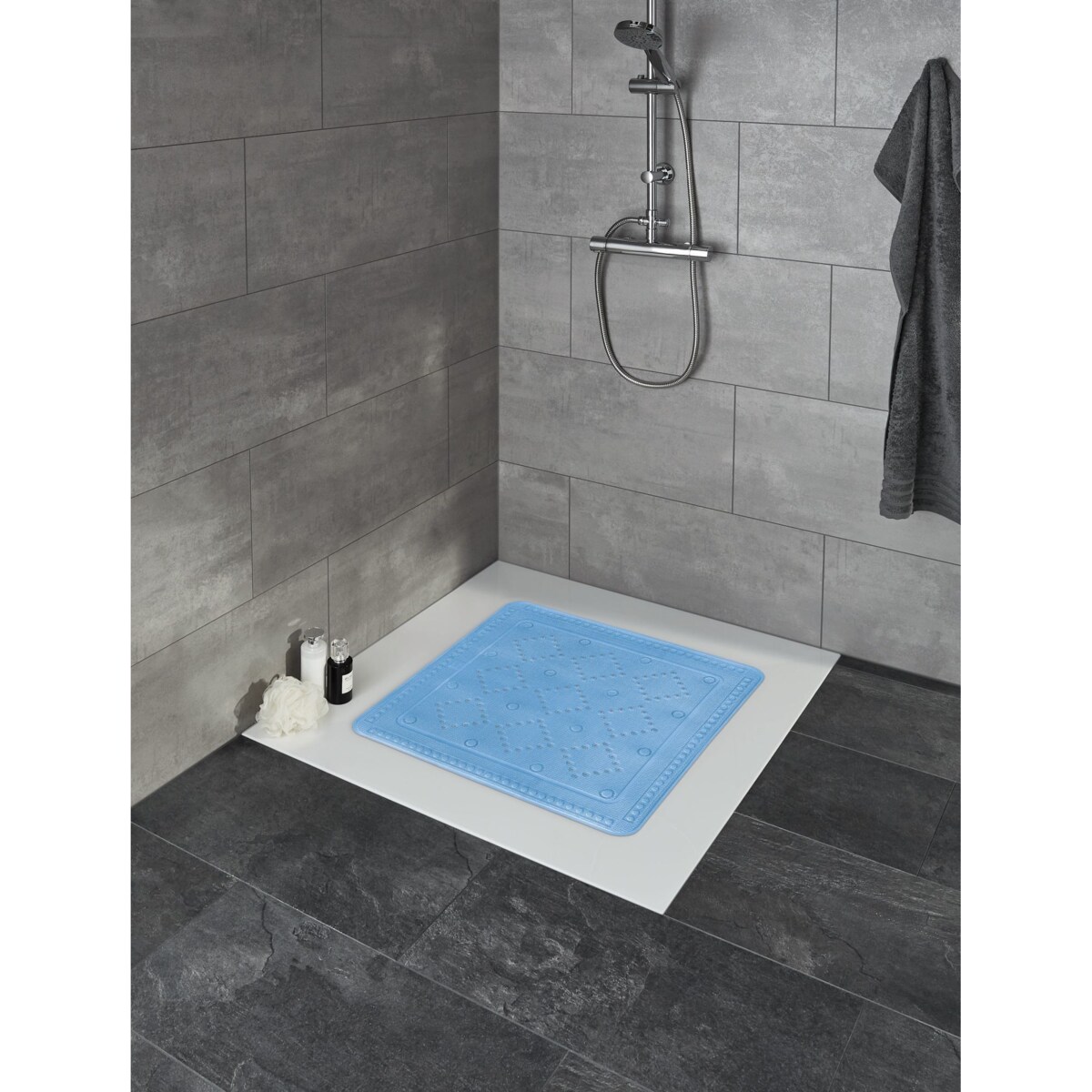 Kleine Wolke Arosa Mata bezpieczeństwa pod prysznic niebieski 55x 55 cm