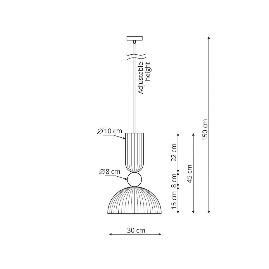 Lampa sufitowa wisząca Light Prestige Piega dymny 1 x E27 1 szt.