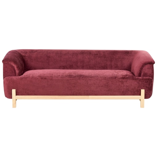 Sofa dla 3 osób ALNOR Szenil Burgundowy