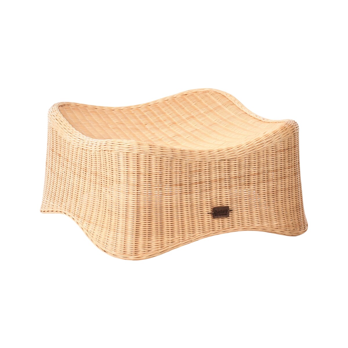 Fotel ogrodowy z otomaną AIGANI Rattan Naturalny