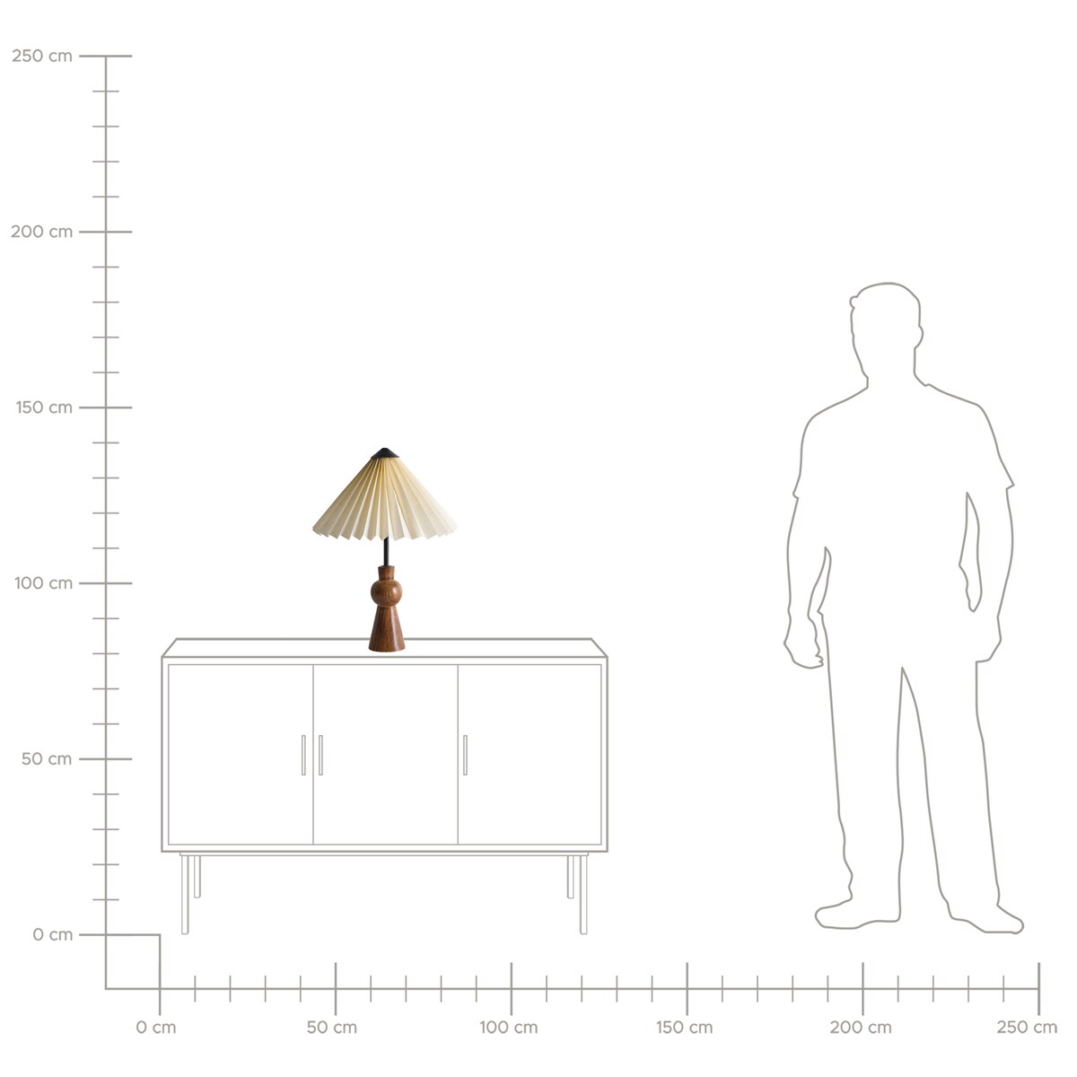 Lampa stołowa TOJSAN Papier Beżowy