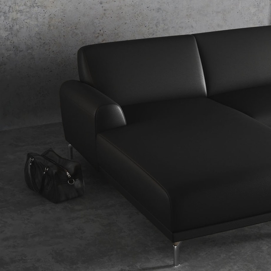 Sofa narożna Puzo ciemnoszara