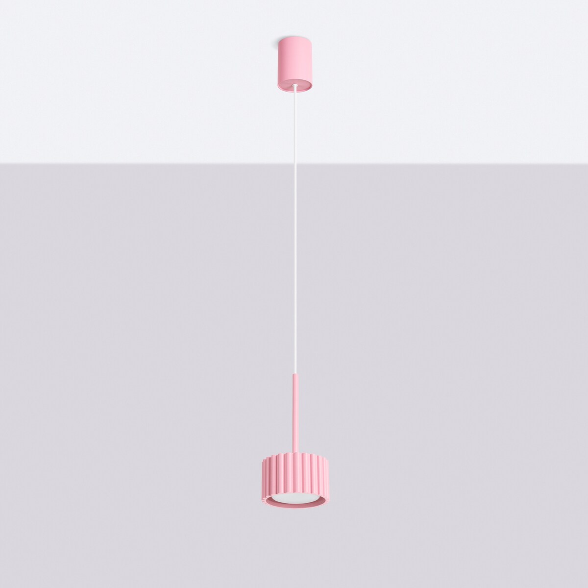 Lampa wisząca AURA 1 różowa Gx53