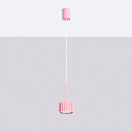 Lampa wisząca AURA 1 różowa Gx53