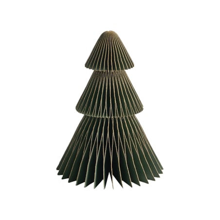 Zestaw 5 dekoracji świątecznych VORMA Choinka 14/20/20/25 cm Beżowy/zielony