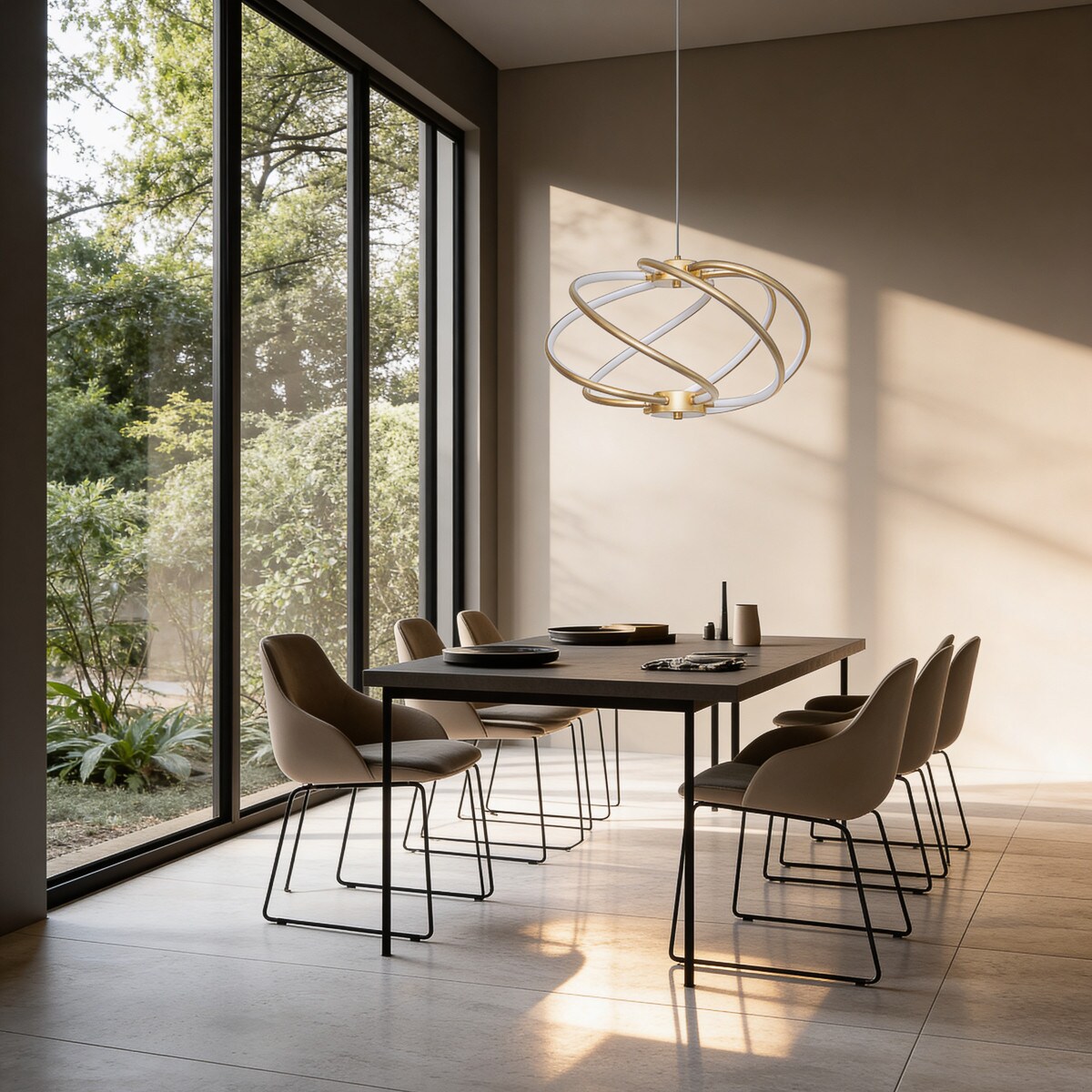Lampa wisząca Light Prestige Kandor złoty LED CCT 3000K/4000K/6000K (regulowana) 1 szt.