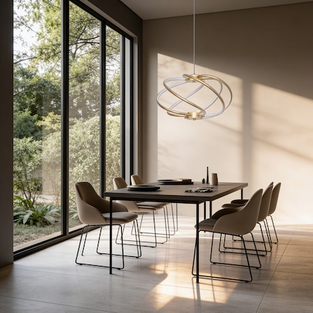 Lampa wisząca Light Prestige Kandor złoty LED CCT 3000K/4000K/6000K (regulowana) 1 szt.
