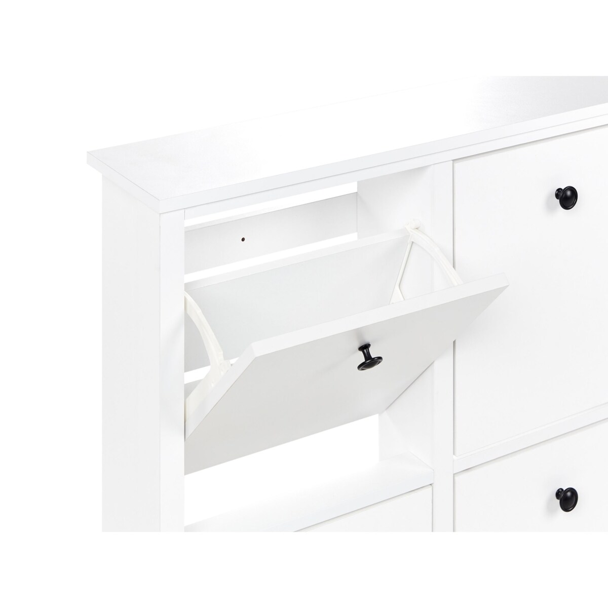 Szafka na buty 4 przegrody biała GIBSON