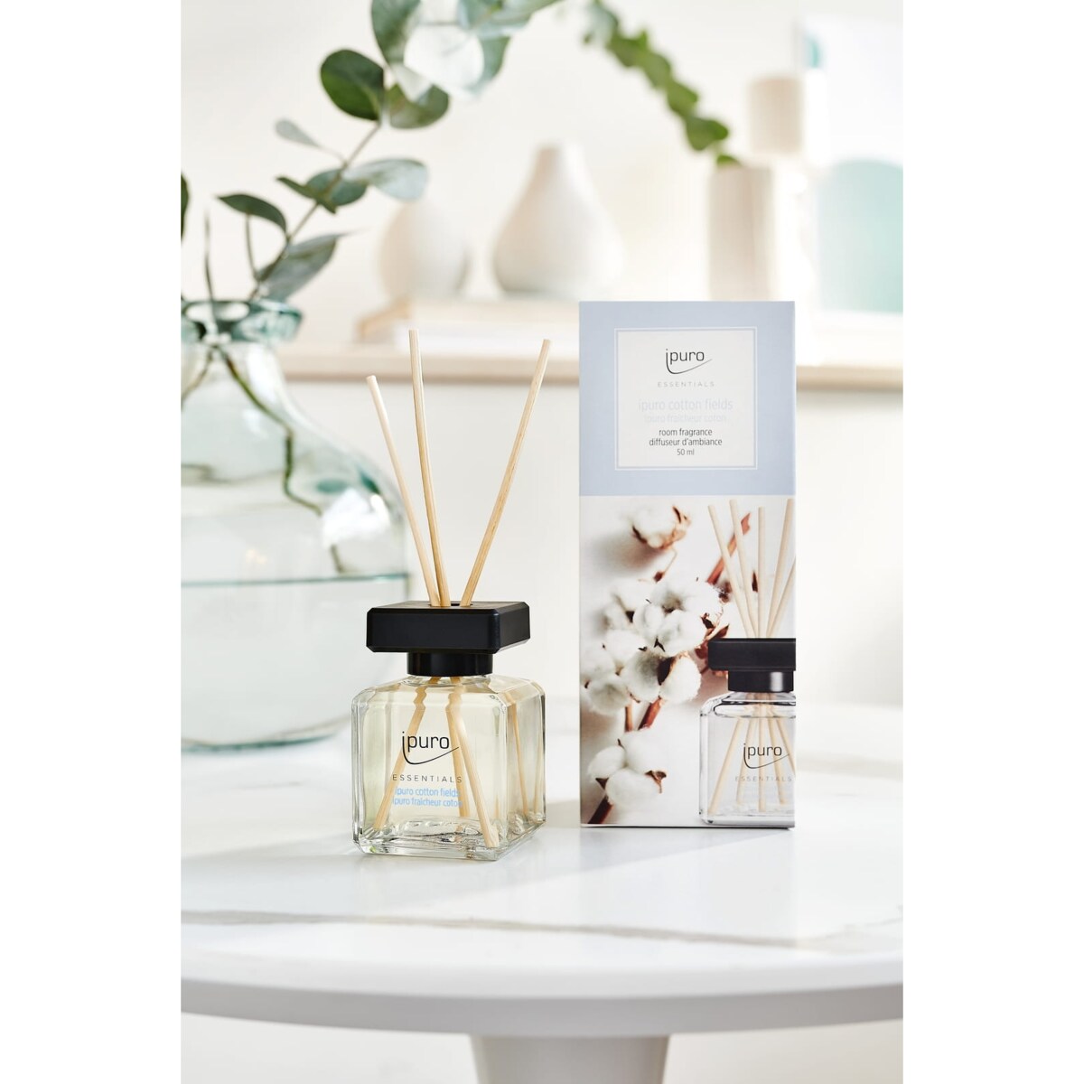 Dyfuzor zapachowy ipuro ESSENTIALS, Cotton Fields, 50 ml