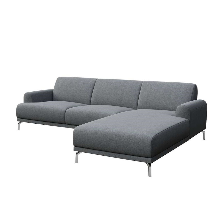 Sofa narożna Puzo - jasnoszara
