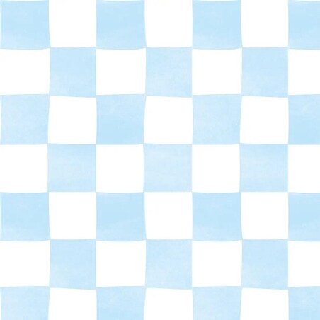 Lniany ręcznik kuchenny - błękitna krata