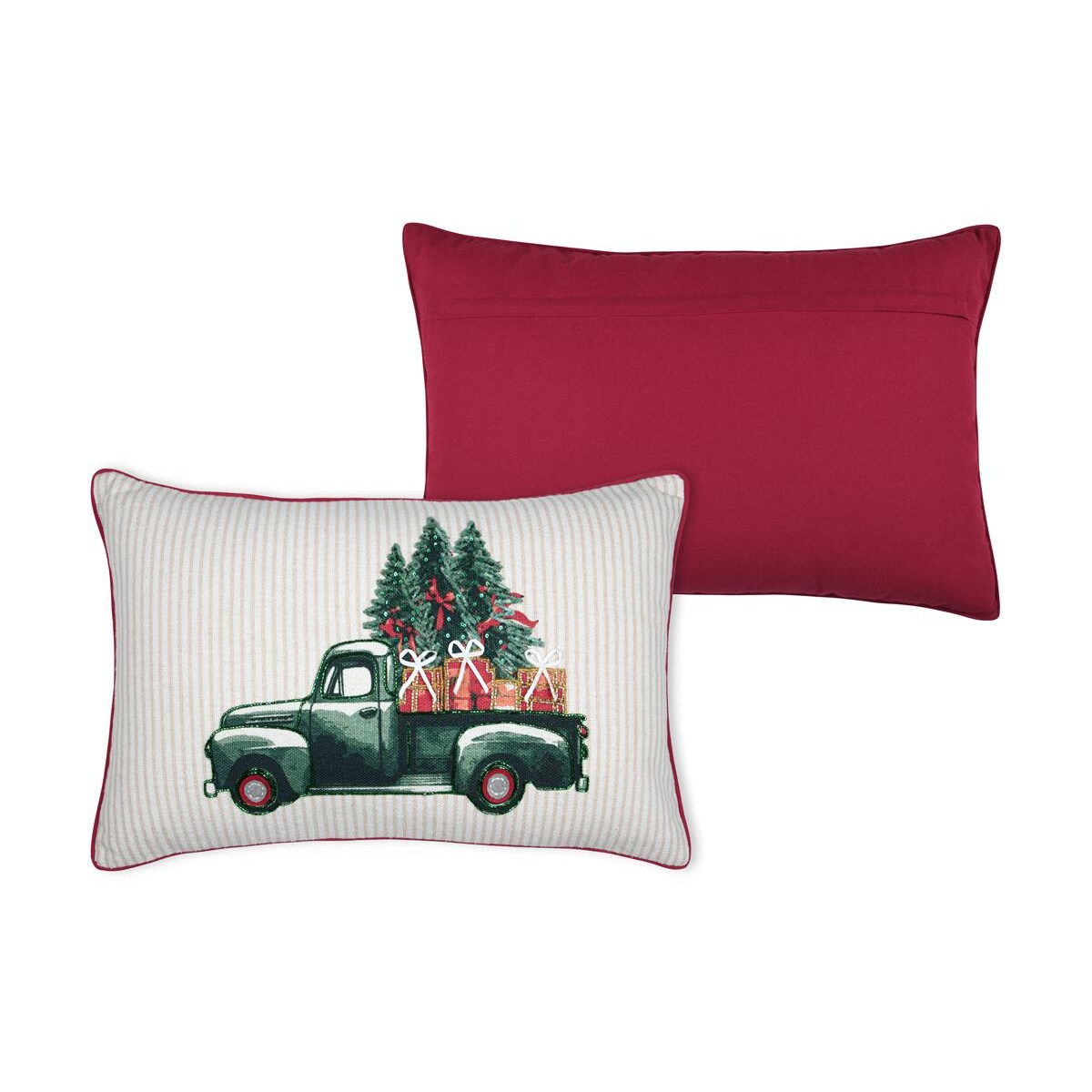 Poduszka świąteczna z nadrukiem, 35 × 55 cm