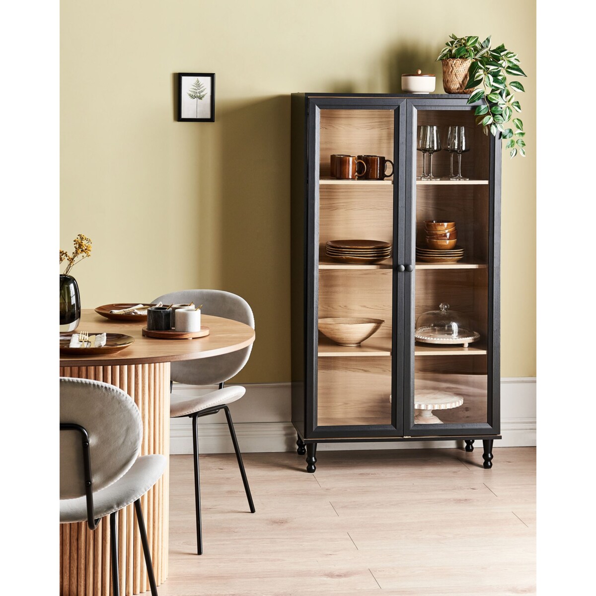 Witryna TINGLEDALE 80 cm Czarny