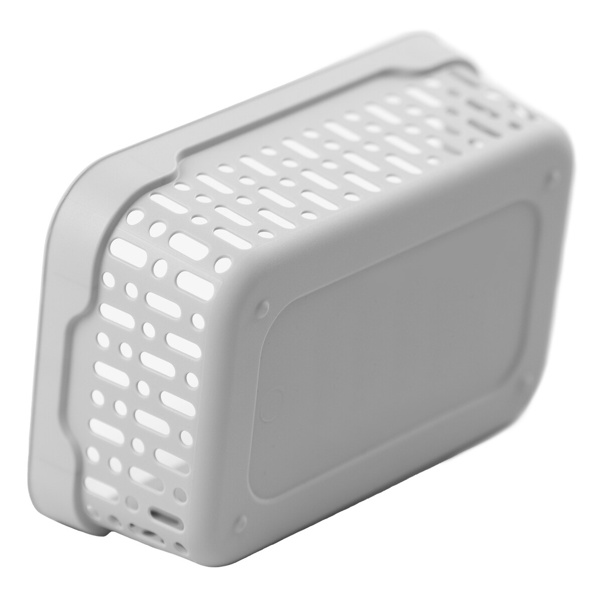 Koszyk Ażurowy Koszyczek XS Plastikowy Na Kosmetyki Do Łazienki Pudełko Pojemnik Do Szuflady Jasnoszary