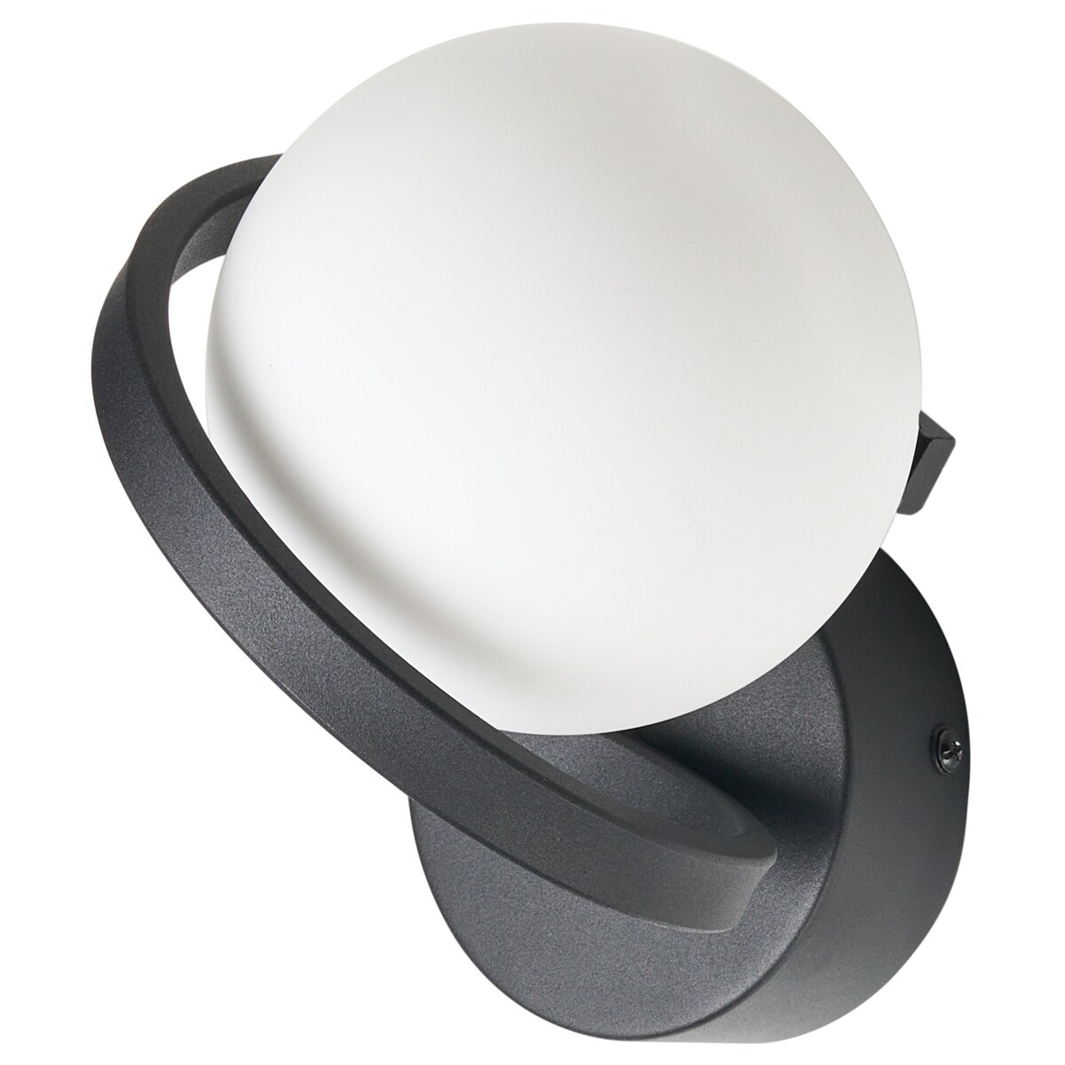 Lampa ścienna COLAGNE Czarny Metal