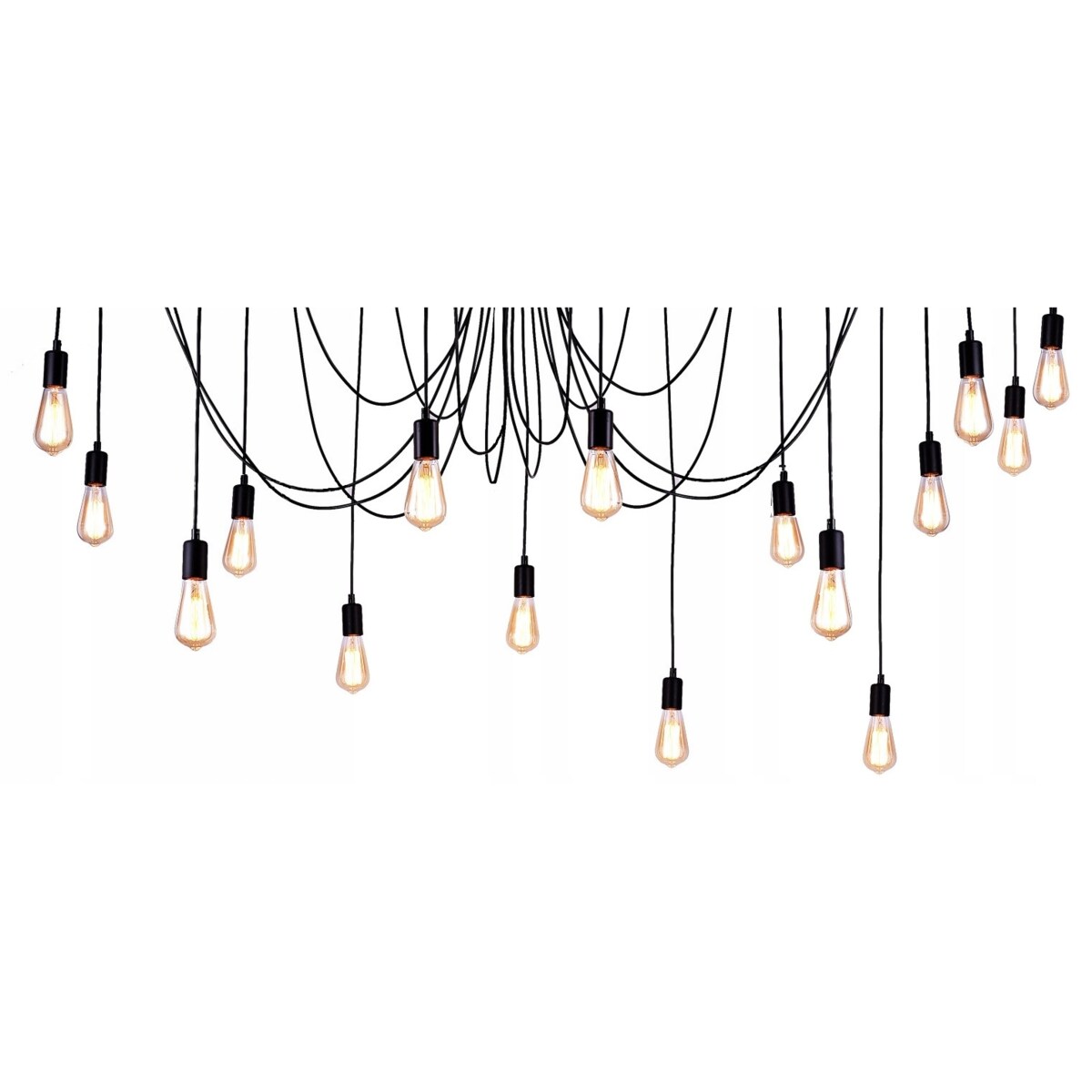 Lampa Sufitowa Wisząca Żyrandol Pająk 8 E27 Led