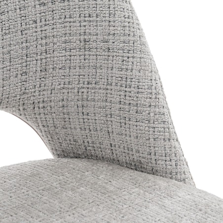 Krzesło tapicerowane obrotowe MILO II jasny szary do salonu jadalni kuchni