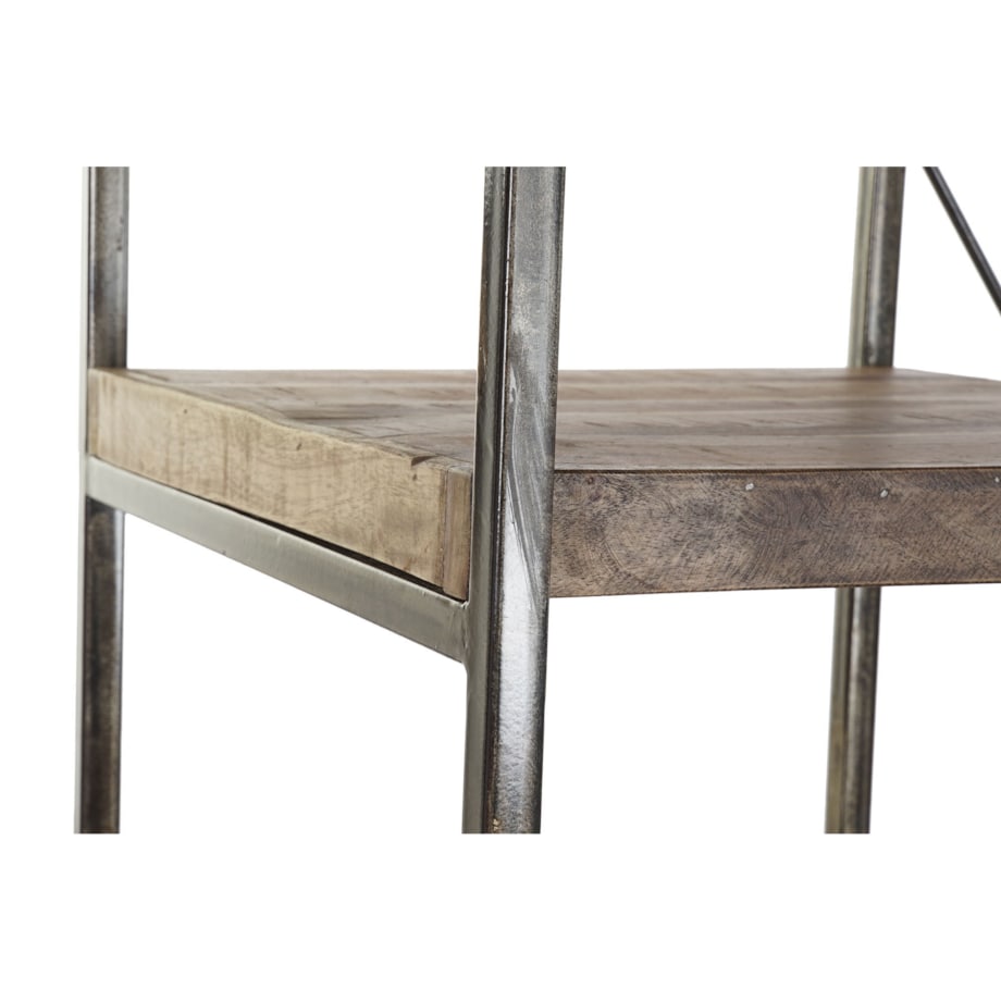 Regał metalowy loftowy drewno mango 130x47x205 cm