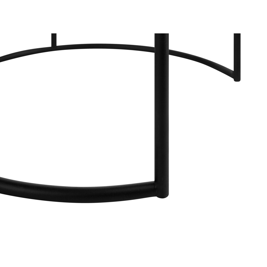 Zestaw 2 stolików pomocniczych TWINS Metal Czarny