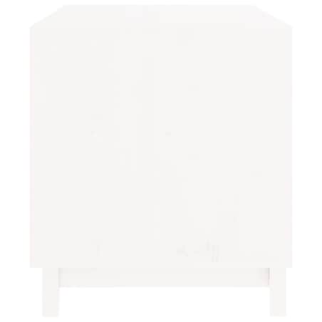 vidaXL Domek dla psa, biały, 90x60x67 cm, lite drewno sosnowe