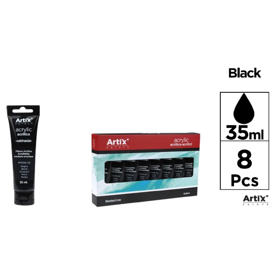 farba akrylowa black artix pp639-24 35ml