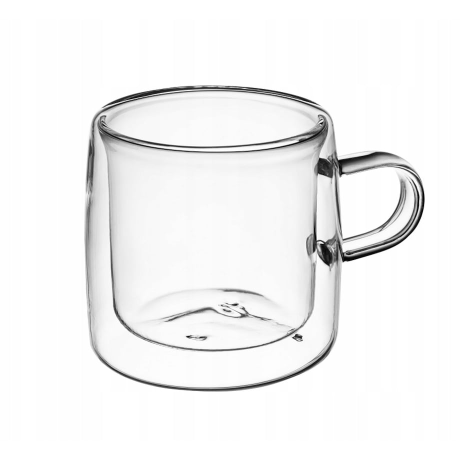 SZKLANKI KUBEK DUO TERMICZNE SZKŁO 4 x 270 ml podwójna ścianka na kawę