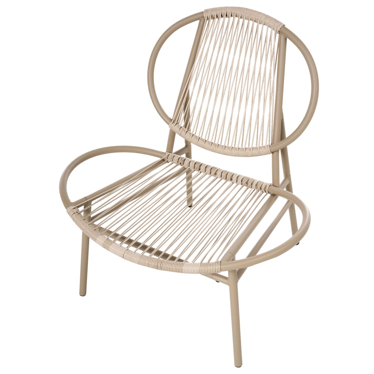 Krzesło ogrodowe OVARO Technorattan Beżowy