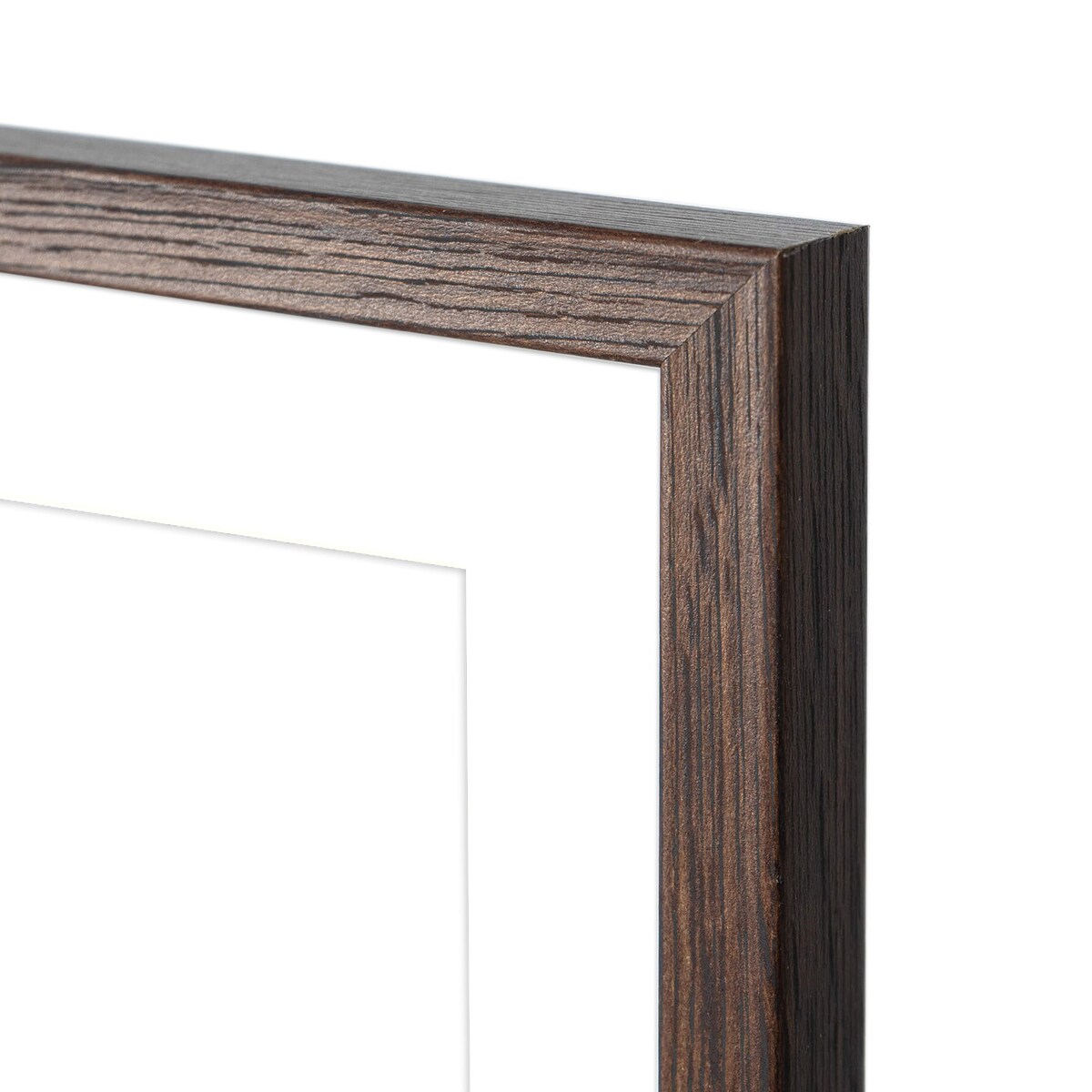 Ramka na zdjęcia 2x 15x21 3x 13x18 brązowa galeria na 5 zdjęć multirama 40x50 cm FRAMAI