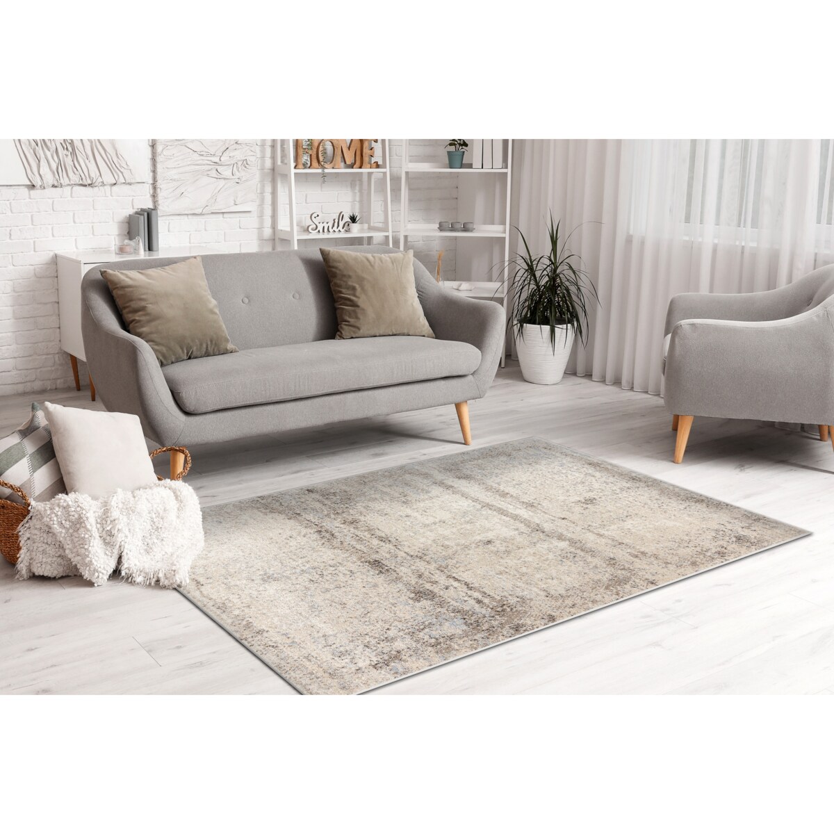 Dywan FUSION 8255 krem / beż - Vintage, 80x150 cm
