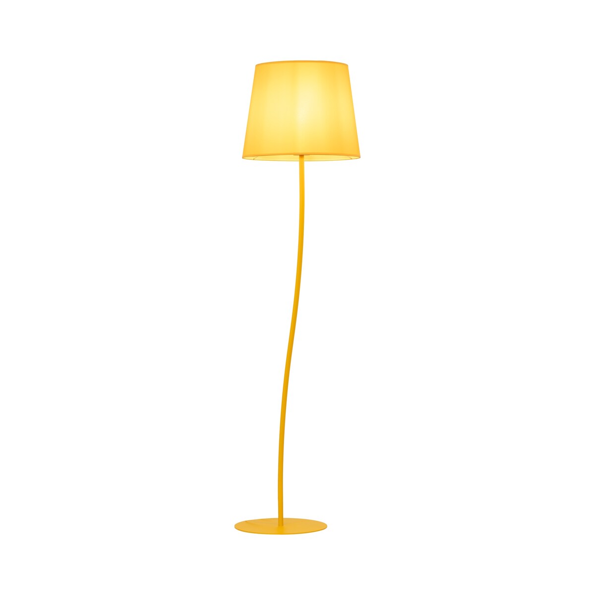 Lampa podłogowa TK Lighting NICOLA YELLOW 6645 żółto-złota E27 150 cm do salonu