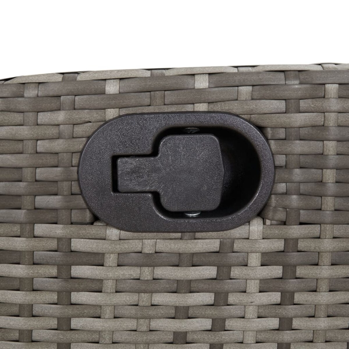 vidaXL 7-cz. zestaw mebli ogrodowych z poduszkami, szary, rattan PE