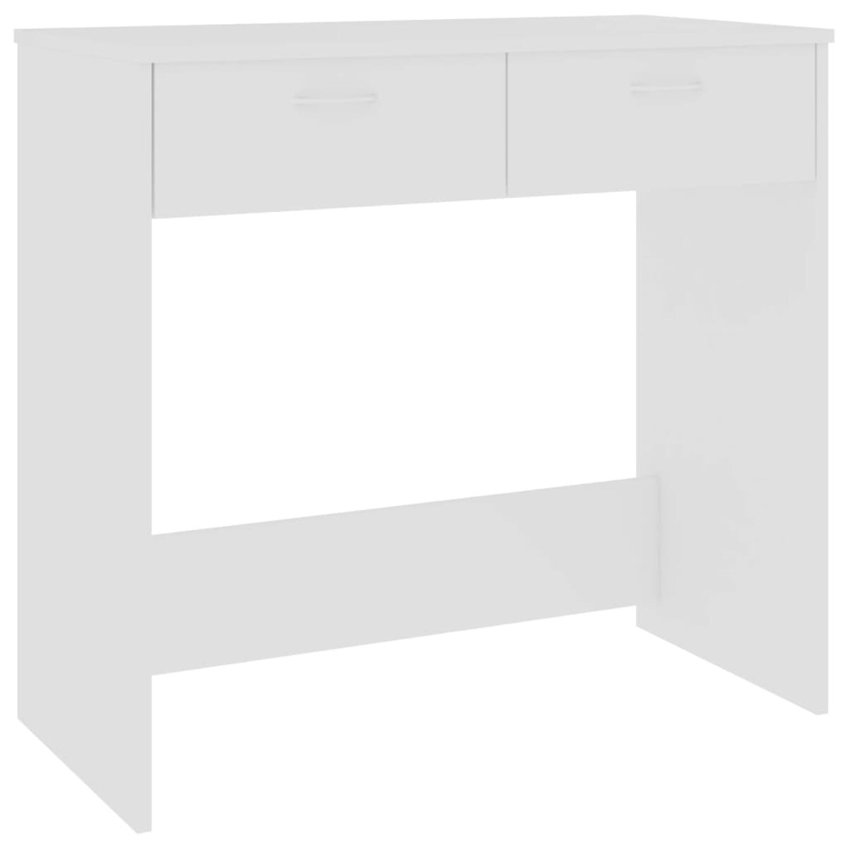 vidaXL Biurko, białe, 80x40x75 cm, materiał drewnopochodny
