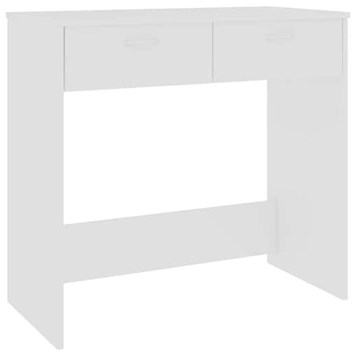 vidaXL Biurko, białe, 80x40x75 cm, materiał drewnopochodny