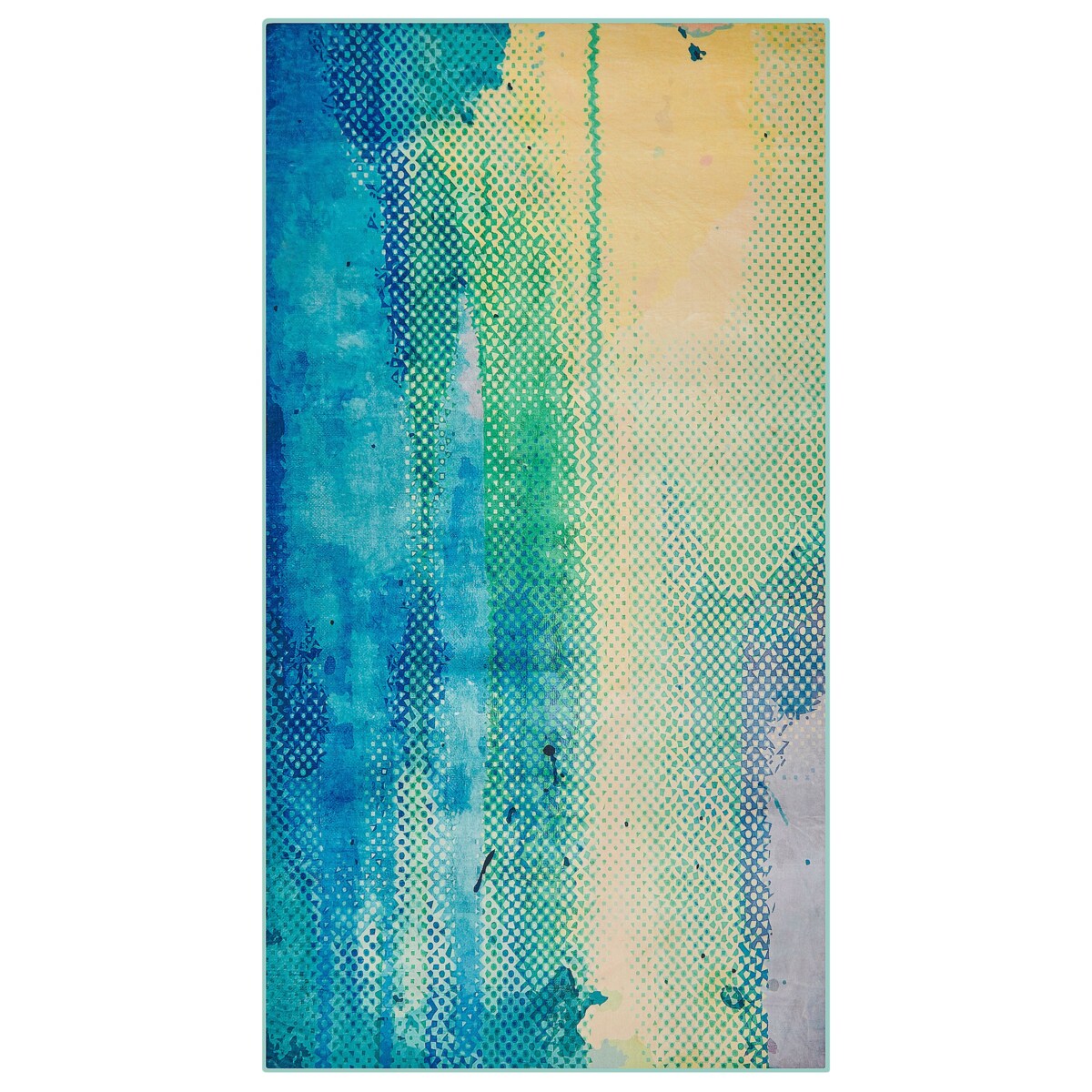 Dywan 80 x 150 cm niebiesko-zielony SUSUZ