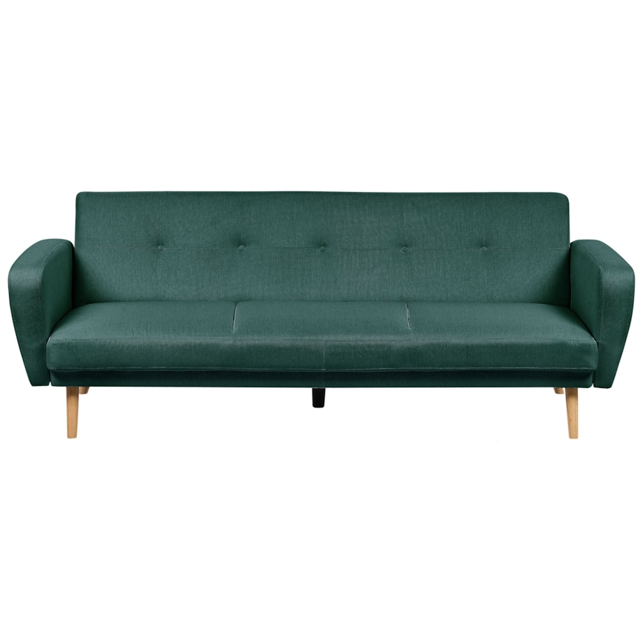 Sofa rozkładana 3-osobowa zielony FLORLI