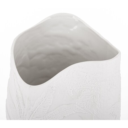 Wazon porcelanowy 36x19x16 cm MELINDA biała
