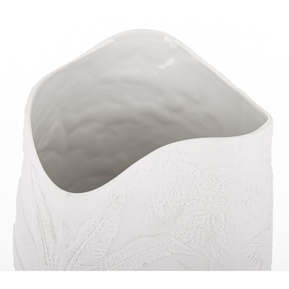 Wazon porcelanowy 36x19x16 cm MELINDA biała