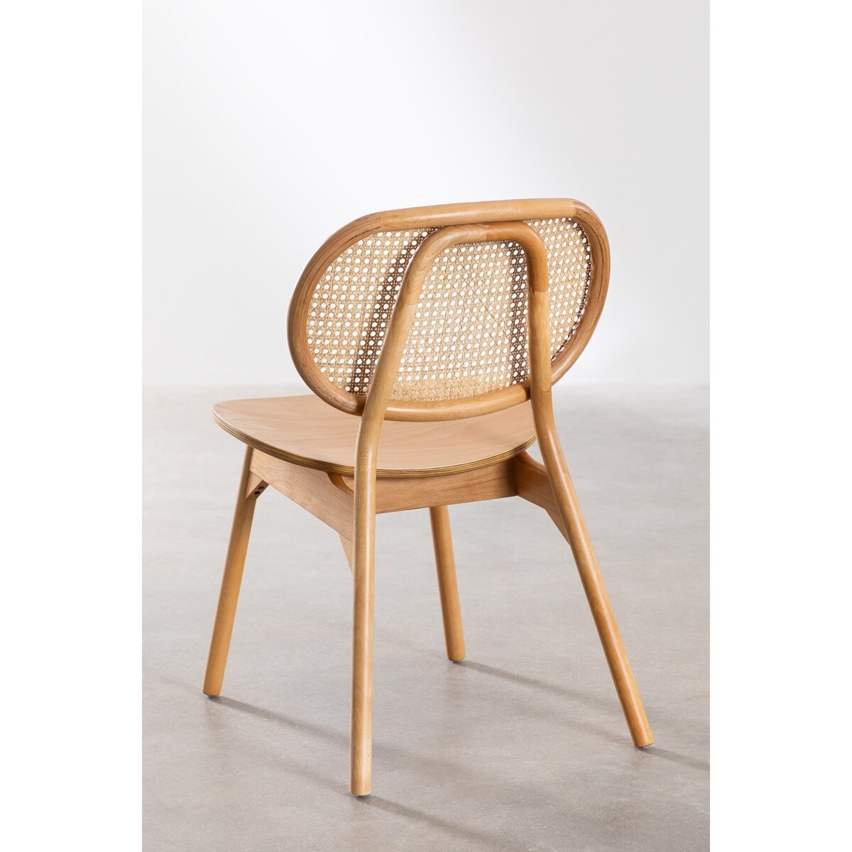 Krzesło drewniane z plecionką wiedeńską naturalne Mulno