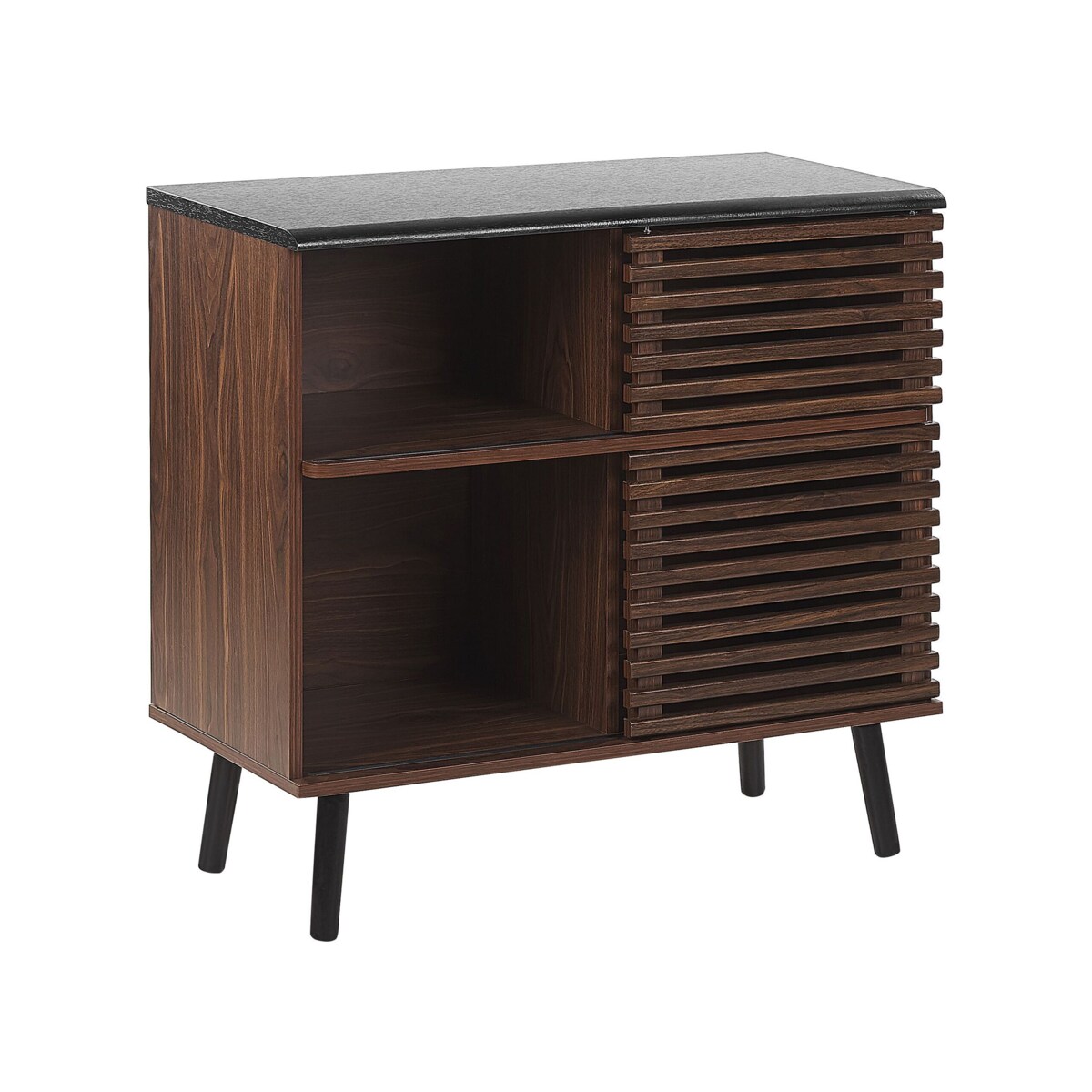 Szafka dwudrzwiowa ciemne drewno PERTH