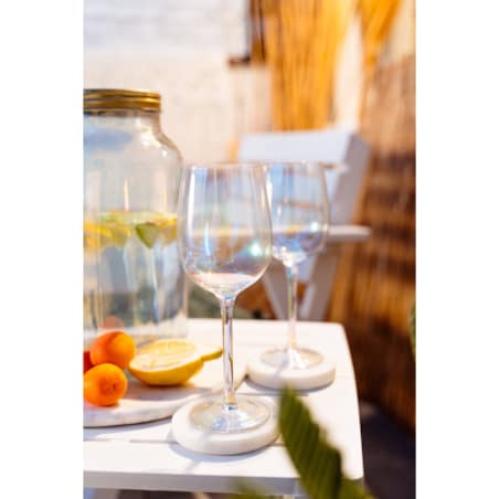 Podkładki pod kubki MARBLE, Ø 10 cm, 4 sztuki