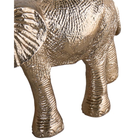 Zestaw 2 figurek dekoracyjnych Słoń SEDLARI Metal Złoty