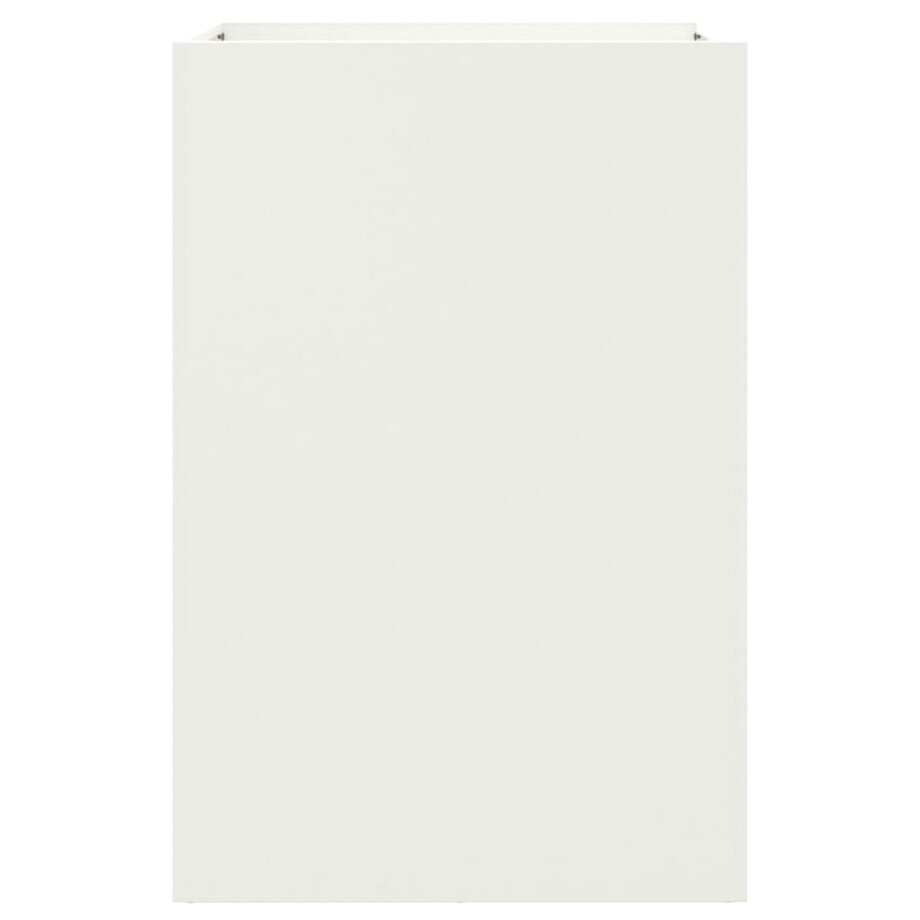vidaXL Donica, biała, 52x48x75 cm, stal