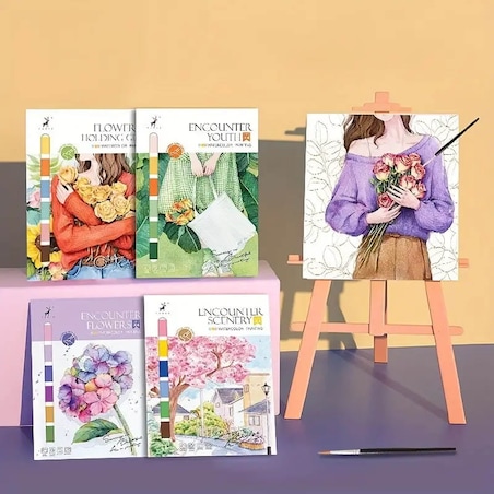 Malowanie akwarelą - Powiew młodości - 4 elementy