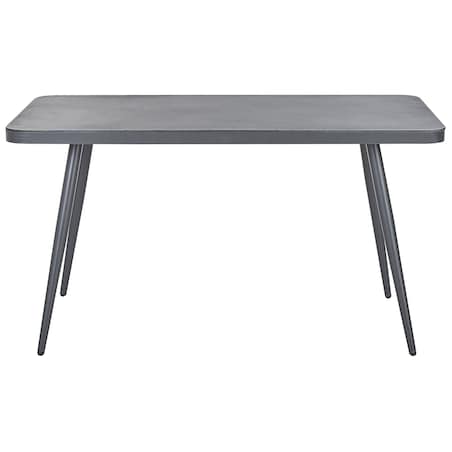Stół ogrodowy LIPARI 140 cm 80 cm Szkło Szary
