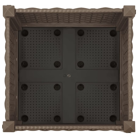 vidaXL Donica do podniesionej rabaty, 40x40x23 cm, polipropylen