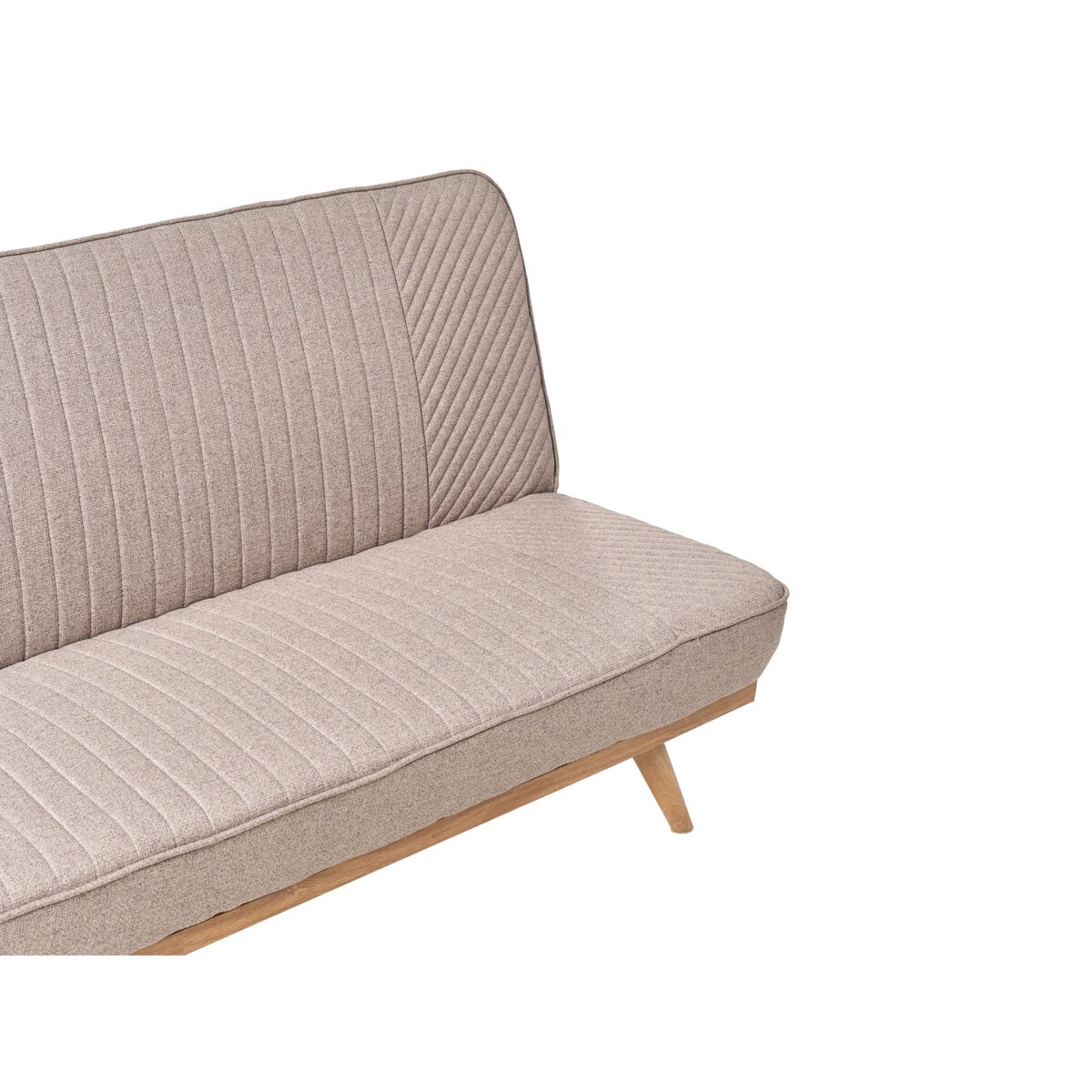 Sofa rozkładana dla 2 osób KALFAFEL Jasnobrązowy